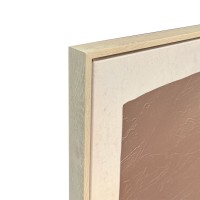 FRACTAL A ΠΙΝΑΚΑΣ ΔΙΑΚΟΣΜΗΤΙΚΟΣ ΜΕ ΚΟΡΝΙΖΑ 80x120x4cm ΚΑΜΒΑΣ ΜΠΕΖ ΚΑΦΕ ΜΑΥΡΟ PS