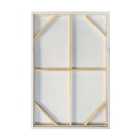 FRACTAL B ΠΙΝΑΚΑΣ ΔΙΑΚΟΣΜΗΤΙΚΟΣ ΜΕ ΚΟΡΝΙΖΑ 80x120x4cm ΚΑΜΒΑΣ ΜΠΕΖ ΚΑΦΕ ΜΑΥΡΟ PS