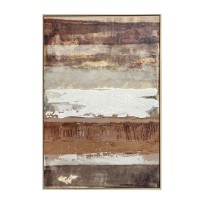 MIRRHA ΠΙΝΑΚΑΣ ΔΙΑΚΟΣΜΗΤΙΚΟΣ ΜΕ ΚΟΡΝΙΖΑ 82.6x4.3x122.6cm ΚΑΜΒΑΣ ΚΑΦΕ PS