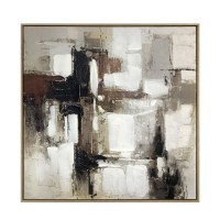 OMBRA II ΠΙΝΑΚΑΣ ΔΙΑΚΟΣΜΗΤΙΚΟΣ ΜΕ ΚΟΡΝΙΖΑ 80x4x80cm ΚΑΜΒΑΣ ΠΟΛΥΧΡΩΜΟ PS