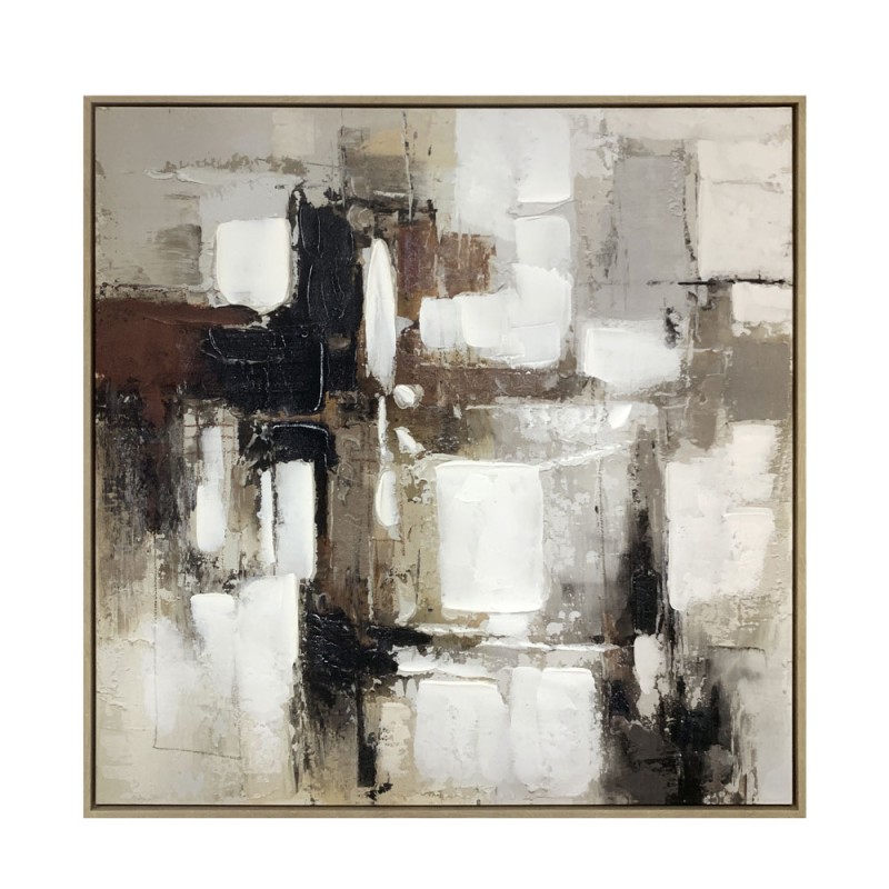 OMBRA II ΠΙΝΑΚΑΣ ΔΙΑΚΟΣΜΗΤΙΚΟΣ ΜΕ ΚΟΡΝΙΖΑ 80x4x80cm ΚΑΜΒΑΣ ΠΟΛΥΧΡΩΜΟ PS