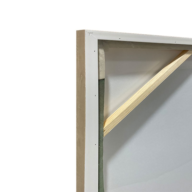 RHEA ΠΙΝΑΚΑΣ ΔΙΑΚΟΣΜΗΤΙΚΟΣ ΜΕ ΚΟΡΝΙΖΑ 80x120x4cm ΚΑΜΒΑΣ ΛΑΔΙ ΜΠΕΖ PS