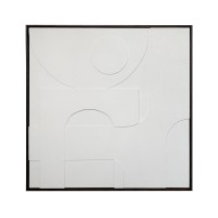 CALMA ΠΙΝΑΚΑΣ ΔΙΑΚΟΣΜΗΤΙΚΟΣ ΜΕ ΚΟΡΝΙΖΑ 100x100x4cm ΚΑΜΒΑΣ ΜΠΕΖ PS