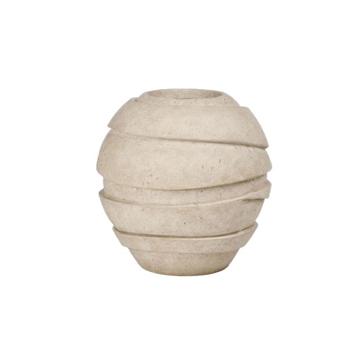 GLOBO ΒΑΖΟ 31x31x32cm RESIN ΜΠΕΖ