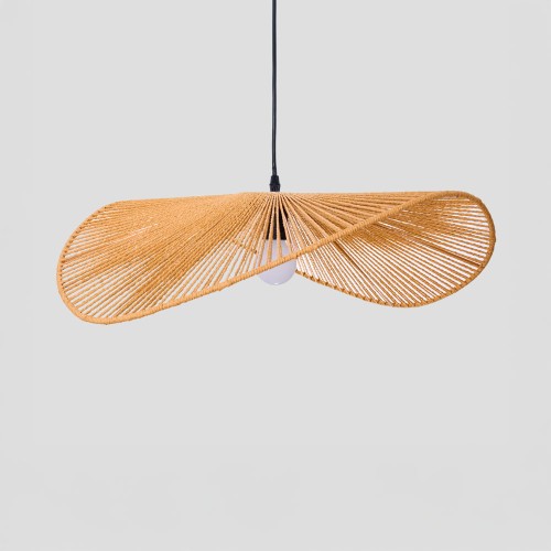 LUMA ΦΩΤΙΣΤΙΚΟ ΟΡΟΦΗΣ 60x21cm ΣΧΟΙΝΙ ΚΑΦΕ ΧΑΡΤΙ