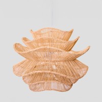 AURORA ΦΩΤΙΣΤΙΚΟ ΟΡΟΦΗΣ 61x47cm RATTAN ΦΥΣΙΚΟ