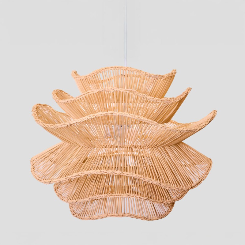 AURORA ΦΩΤΙΣΤΙΚΟ ΟΡΟΦΗΣ 61x47cm RATTAN ΦΥΣΙΚΟ