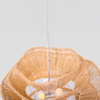 AURORA ΦΩΤΙΣΤΙΚΟ ΟΡΟΦΗΣ 61x47cm RATTAN ΦΥΣΙΚΟ