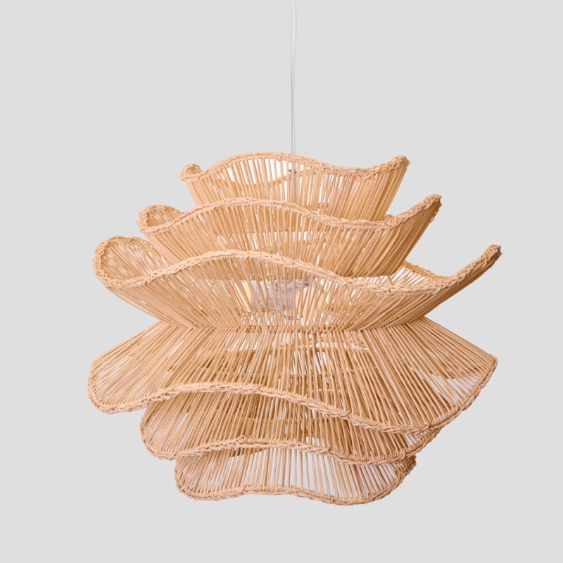 AURORA ΦΩΤΙΣΤΙΚΟ ΟΡΟΦΗΣ 61x47cm RATTAN ΦΥΣΙΚΟ