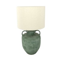 OPALINE ΦΩΤΙΣΤΙΚΟ ΕΠΙΤΡΑΠΕΖΙΟ 35x35x61cm ΜΕΤΑΛΛΟ ΜΕΝΤΑ ΜΠΕΖ ΑΝΟΙΧΤΟ ΛΙΝΟ