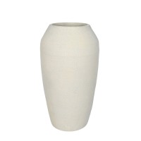 ASH ΒΑΖΟ 23.5x23.5x42cm ΚΕΡΑΜΙΚΟ ΑΣΠΡΟ