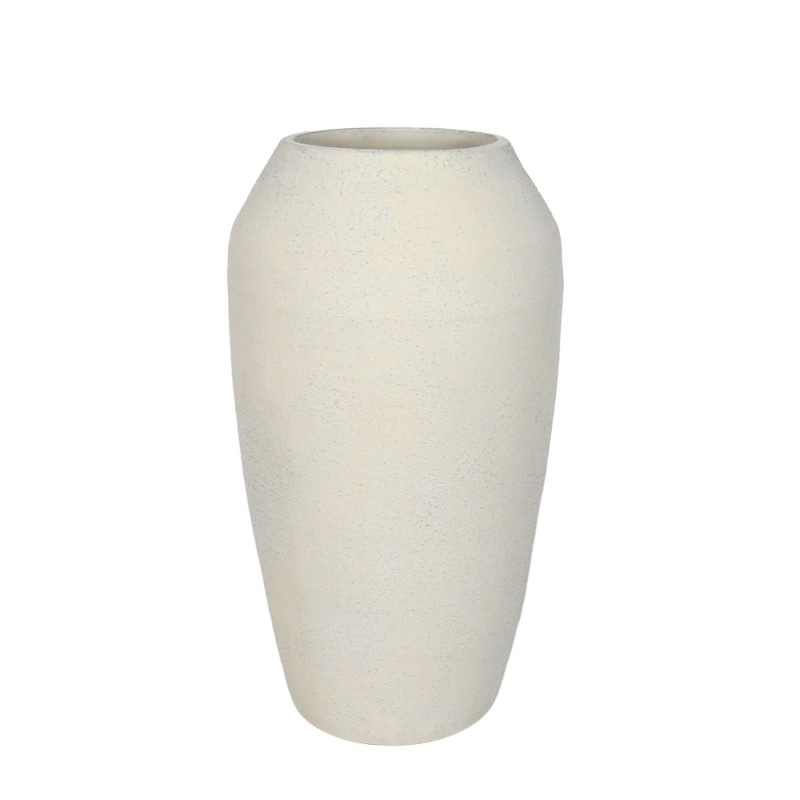 ASH ΒΑΖΟ 23.5x23.5x42cm ΚΕΡΑΜΙΚΟ ΑΣΠΡΟ