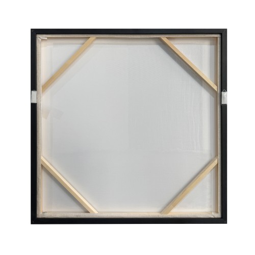 PLIS ΠΙΝΑΚΑΣ ΔΙΑΚΟΣΜΗΣΗΣ 80x80x4cm ΚΑΜΒΑΣ ΜΠΕΖ ΚΑΦΕ ΣΚΟΥΡΟ ΞΥΛΟ