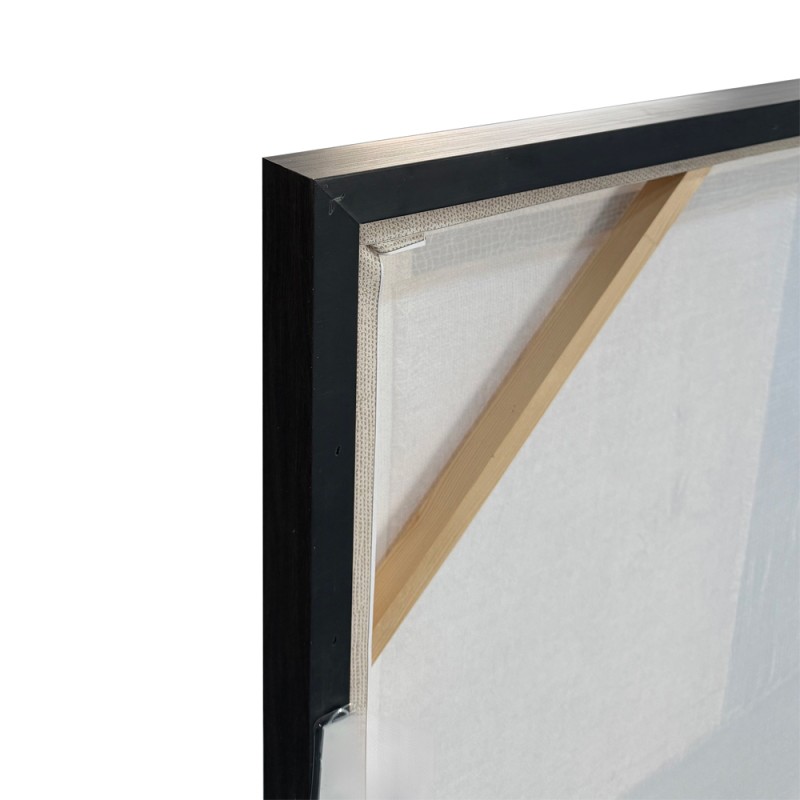 PLIS ΠΙΝΑΚΑΣ ΔΙΑΚΟΣΜΗΣΗΣ 80x80x4cm ΚΑΜΒΑΣ ΜΠΕΖ ΚΑΦΕ ΣΚΟΥΡΟ ΞΥΛΟ TERRACOTTA