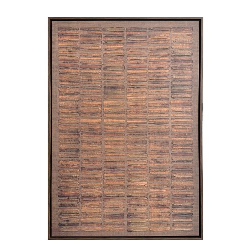 PLOW ΠΙΝΑΚΑΣ ΔΙΑΚΟΣΜΗΣΗΣ 60x90x4cm ΚΑΜΒΑΣ ΚΑΦΕ ΣΚΟΥΡΟ MDF