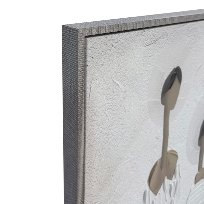TRINITY ΠΙΝΑΚΑΣ ΔΙΑΚΟΣΜΗΣΗΣ 80x120x4cm ΚΑΜΒΑΣ OFF WHITE STONE GREY ΞΥΛΟ ΓΚΡΙ