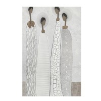 TRINITY ΠΙΝΑΚΑΣ ΔΙΑΚΟΣΜΗΣΗΣ 80x120x4cm ΚΑΜΒΑΣ OFF WHITE STONE GREY ΞΥΛΟ ΚΑΦΕ ΑΝΟΙΧΤΟ
