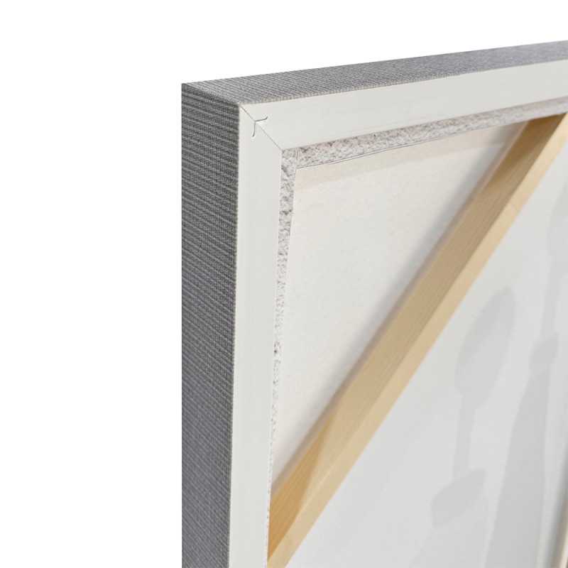 TRINITY ΠΙΝΑΚΑΣ ΔΙΑΚΟΣΜΗΣΗΣ 80x120x4cm ΚΑΜΒΑΣ OFF WHITE STONE GREY ΞΥΛΟ ΚΑΦΕ ΑΝΟΙΧΤΟ