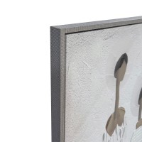 TRINITY ΠΙΝΑΚΑΣ ΔΙΑΚΟΣΜΗΣΗΣ 80x120x4cm ΚΑΜΒΑΣ OFF WHITE STONE GREY ΞΥΛΟ ΚΑΦΕ ΑΝΟΙΧΤΟ