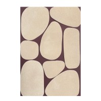 BLOB ΠΙΝΑΚΑΣ ΔΙΑΚΟΣΜΗΣΗΣ 80x120x4cm ΚΑΜΒΑΣ ΜΠΕΖ ΚΑΦΕ ΣΚΟΥΡΟ ΞΥΛΟ