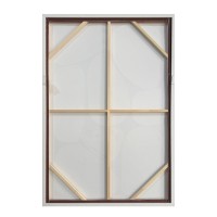 BLOB ΠΙΝΑΚΑΣ ΔΙΑΚΟΣΜΗΣΗΣ 80x120x4cm ΚΑΜΒΑΣ ΜΠΕΖ ΚΑΦΕ ΣΚΟΥΡΟ ΞΥΛΟ