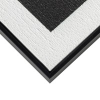 CONTRAST ΠΙΝΑΚΑΣ ΔΙΑΚΟΣΜΗΣΗΣ 60x80x3.2cm ΚΑΜΒΑΣ ΑΣΠΡΟ ΜΑΥΡΟ MDF ΜΑΥΡΟ