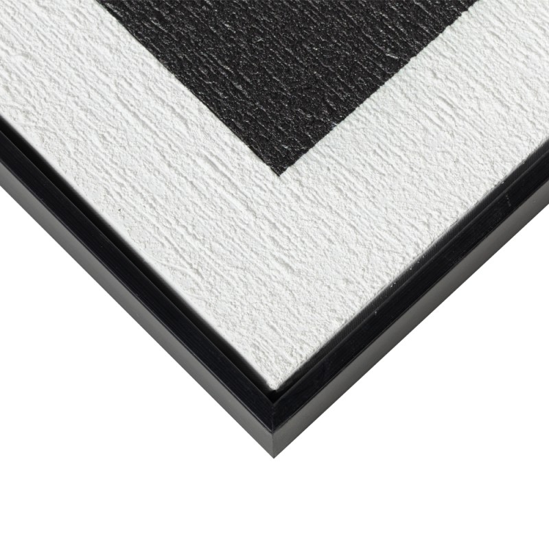 CONTRAST ΠΙΝΑΚΑΣ ΔΙΑΚΟΣΜΗΣΗΣ 60x80x3.2cm ΚΑΜΒΑΣ ΑΣΠΡΟ ΜΑΥΡΟ MDF ΜΑΥΡΟ