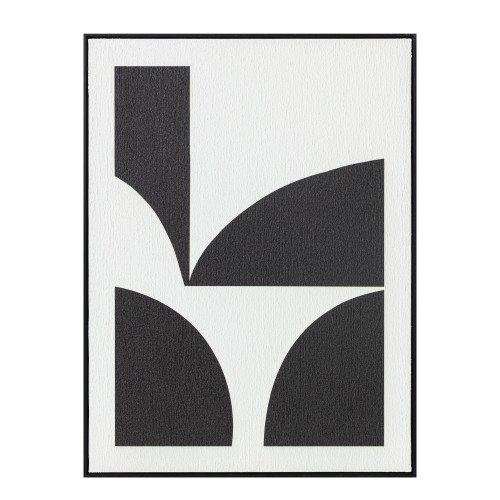 CONTRAST ΠΙΝΑΚΑΣ ΔΙΑΚΟΣΜΗΣΗΣ ΜΕ ΚΟΡΝΙΖΑ 60x80x3.2cm ΚΑΜΒΑΣ ΑΣΠΡΟ ΜΑΥΡΟ ΞΥΛΟ ΜΑΥΡΟ