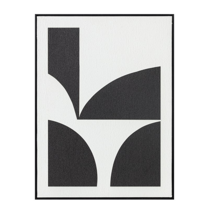 CONTRAST ΠΙΝΑΚΑΣ ΔΙΑΚΟΣΜΗΣΗΣ 60x80x3.2cm ΚΑΜΒΑΣ ΑΣΠΡΟ ΜΑΥΡΟ MDF ΜΑΥΡΟ