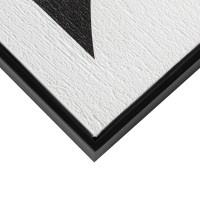 CONTRAST ΠΙΝΑΚΑΣ ΔΙΑΚΟΣΜΗΣΗΣ 60x80x3.2cm ΚΑΜΒΑΣ ΑΣΠΡΟ ΜΑΥΡΟ MDF ΜΑΥΡΟ