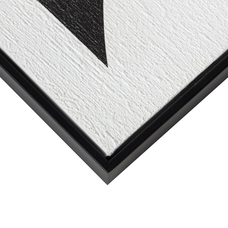 CONTRAST ΠΙΝΑΚΑΣ ΔΙΑΚΟΣΜΗΣΗΣ 60x80x3.2cm ΚΑΜΒΑΣ ΑΣΠΡΟ ΜΑΥΡΟ MDF ΜΑΥΡΟ