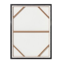 CONTRAST ΠΙΝΑΚΑΣ ΔΙΑΚΟΣΜΗΣΗΣ 60x80x3.2cm ΚΑΜΒΑΣ ΑΣΠΡΟ ΜΑΥΡΟ MDF ΜΑΥΡΟ