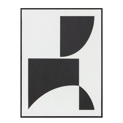 CONTRAST ΠΙΝΑΚΑΣ ΔΙΑΚΟΣΜΗΣΗΣ ΜΕ ΚΟΡΝΙΖΑ 60x80x3.2cm ΚΑΜΒΑΣ ΑΣΠΡΟ ΜΑΥΡΟ ΞΥΛΟ ΜΑΥΡΟ