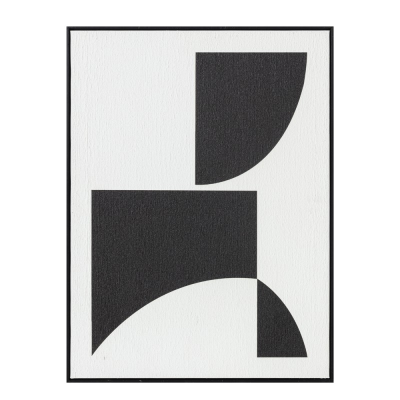 CONTRAST ΠΙΝΑΚΑΣ ΔΙΑΚΟΣΜΗΣΗΣ 60x80x3.2cm ΚΑΜΒΑΣ ΑΣΠΡΟ ΜΑΥΡΟ MDF ΜΑΥΡΟ