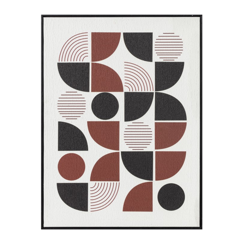 PRISMA ΠΙΝΑΚΑΣ ΔΙΑΚΟΣΜΗΣΗΣ 60x80x3.2cm ΚΑΜΒΑΣ ΠΟΛΥΧΡΩΜΟ MDF ΜΑΥΡΟ