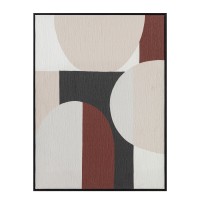 ROVA ΠΙΝΑΚΑΣ ΔΙΑΚΟΣΜΗΣΗΣ 60x80x3.2cm ΚΑΜΒΑΣ ΠΟΛΥΧΡΩΜΟ MDF ΜΑΥΡΟ