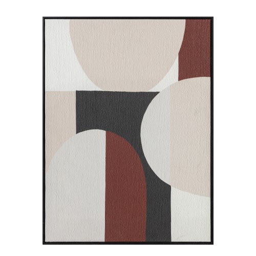ROVA ΠΙΝΑΚΑΣ ΔΙΑΚΟΣΜΗΣΗΣ ΜΕ ΚΟΡΝΙΖΑ 60x80x3.2cm ΚΑΜΒΑΣ ΠΟΛΥΧΡΩΜΟ ΞΥΛΟ ΜΑΥΡΟ