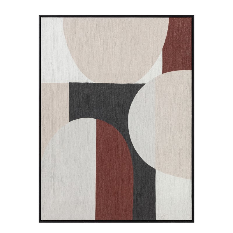 ROVA ΠΙΝΑΚΑΣ ΔΙΑΚΟΣΜΗΣΗΣ 60x80x3.2cm ΚΑΜΒΑΣ ΠΟΛΥΧΡΩΜΟ MDF ΜΑΥΡΟ