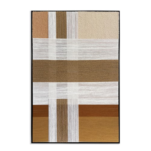 FIBRA ΠΙΝΑΚΑΣ ΔΙΑΚΟΣΜΗΣΗΣ ΜΕ ΚΟΡΝΙΖΑ 80x120x3cm ΚΑΜΒΑΣ ΠΟΛΥΧΡΩΜΟ ΣΧΟΙΝΙ ΜΑΥΡΟ
