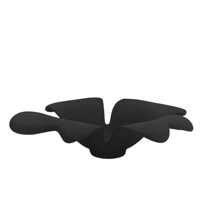 FLORA ΠΙΑΤΕΛΑ 32x29x10cm ΑΛΟΥΜΙΝΙΟ ΜΑΥΡΟ