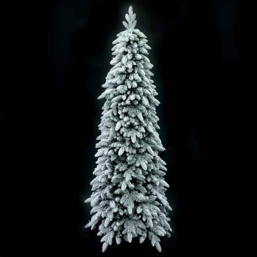 SNOWFALL FIR ΧΡΙΣΤΟΥΓΕΝΝΙΑΤΙΚΟ ΔΕΝΤΡΟ ΧΙΟΝΙΣΜΕΝΟ 80x80x210cm PE/PVC ΠΡΑΣΙΝΟ ΛΕΥΚΟ