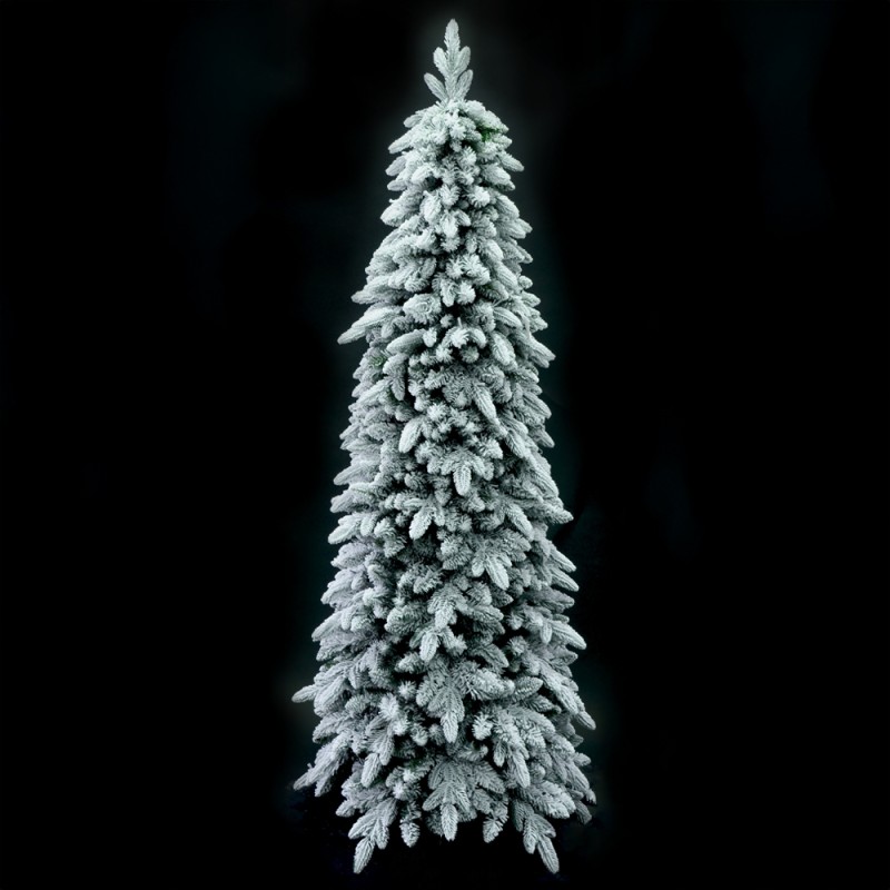SNOWFALL FIR ΧΡΙΣΤΟΥΓΕΝΝΙΑΤΙΚΟ ΔΕΝΤΡΟ ΧΙΟΝΙΣΜΕΝΟ 80x80x210cm PE/PVC ΠΡΑΣΙΝΟ ΛΕΥΚΟ