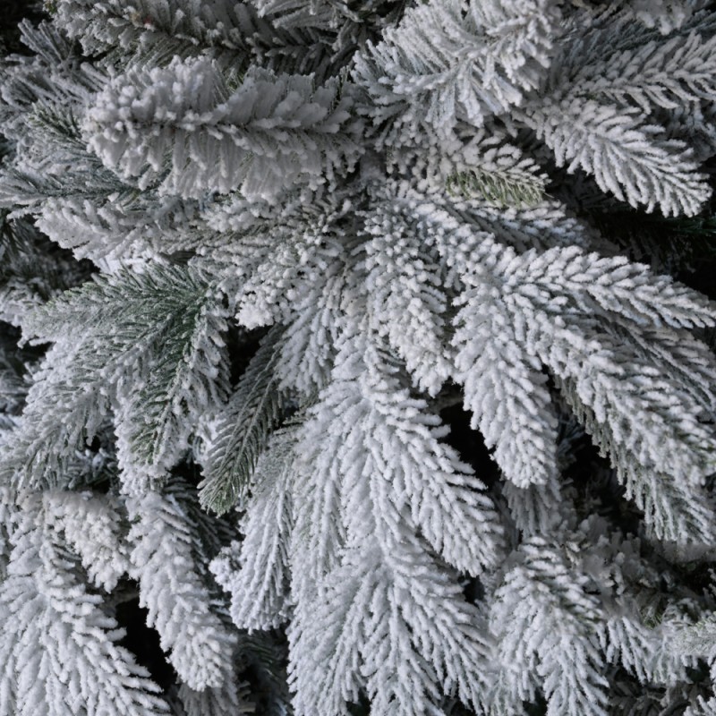 CHRISTMAS DREAMS ΧΡΙΣΤΟΥΓΕΝΝΙΑΤΙΚΟ ΔΕΝΤΡΟ ΧΙΟΝΙΣΜΕΝΟ 130x130x180cm PE/PVC ΠΡΑΣΙΝΟ ΛΕΥΚΟ
