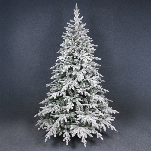 CHRISTMAS DREAMS ΧΡΙΣΤΟΥΓΕΝΝΙΑΤΙΚΟ ΔΕΝΤΡΟ ΧΙΟΝΙΣΜΕΝΟ 130x130x180cm PE/PVC ΠΡΑΣΙΝΟ ΛΕΥΚΟ