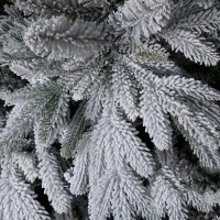 CHRISTMAS DREAMS ΧΡΙΣΤΟΥΓΕΝΝΙΑΤΙΚΟ ΔΕΝΤΡΟ ΧΙΟΝΙΣΜΕΝΟ 150x150x210cm PE/PVC ΠΡΑΣΙΝΟ ΛΕΥΚΟ