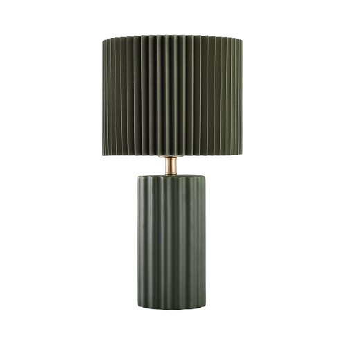 RIBLINE ΦΩΤΙΣΤΙΚΟ ΕΠΙΤΡΑΠΕΖΙΟ 25x25x46cm ΚΕΡΑΜΙΚΟ ΠΡΑΣΙΝΟ ΥΦΑΣΜΑ ΠΡΑΣΙΝΟ