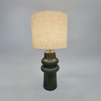 ARO ΦΩΤΙΣΤΙΚΟ ΕΠΙΤΡΑΠΕΖΙΟ 30x30x64.5cm ΚΕΡΑΜΙΚΟ ΠΡΑΣΙΝΟ ΛΙΝΟ ΜΠΕΖ