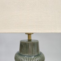 ARO ΦΩΤΙΣΤΙΚΟ ΕΠΙΤΡΑΠΕΖΙΟ 30x30x64.5cm ΚΕΡΑΜΙΚΟ ΠΡΑΣΙΝΟ ΛΙΝΟ ΜΠΕΖ