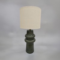 ARO ΦΩΤΙΣΤΙΚΟ ΕΠΙΤΡΑΠΕΖΙΟ 30x30x64.5cm ΚΕΡΑΜΙΚΟ ΠΡΑΣΙΝΟ ΛΙΝΟ ΜΠΕΖ