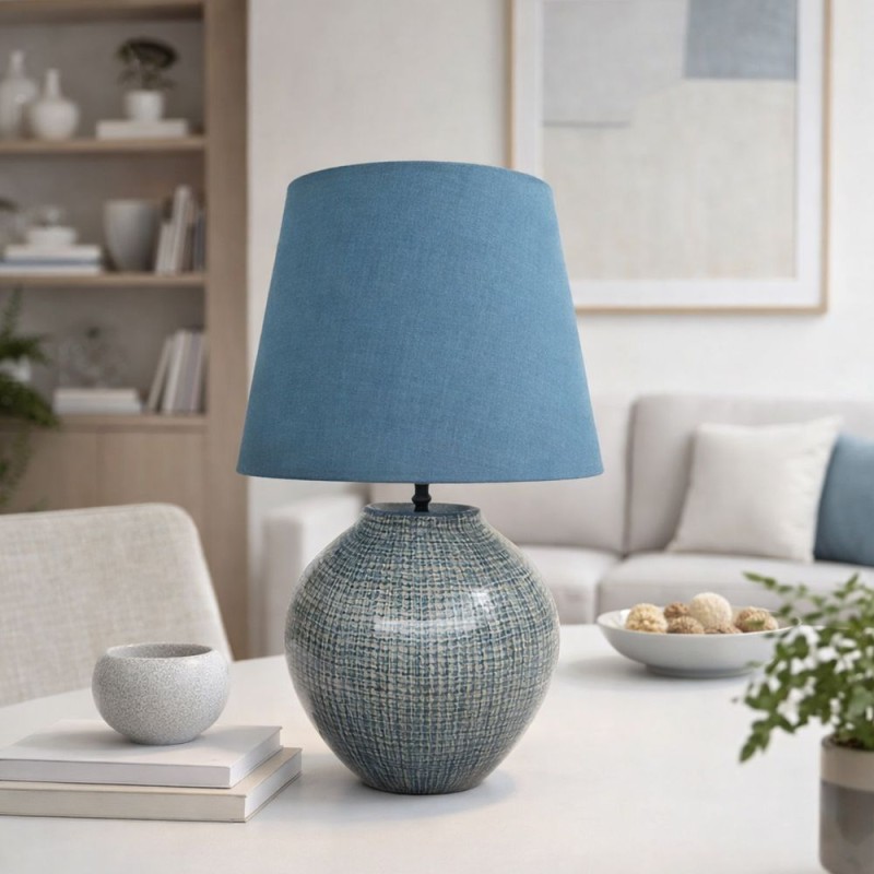 MIO ΦΩΤΙΣΤΙΚΟ ΕΠΙΤΡΑΠΕΖΙΟ 33x33x46cm ΚΕΡΑΜΙΚΟ ΠΕΤΡΟΛ ΥΦΑΣΜΑ ΠΕΤΡΟΛ